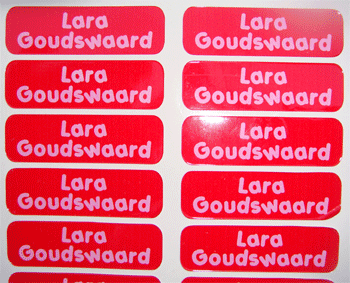 Adhesive Name Labels