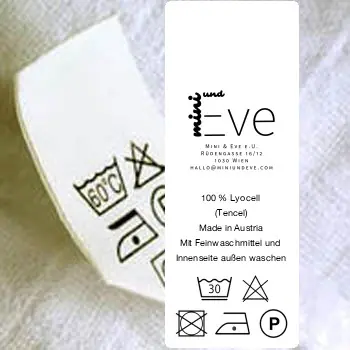 Wash Care Labels For Clothing