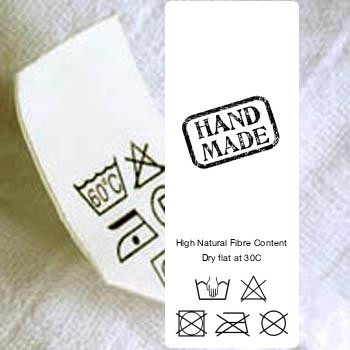 48 Care Labels | Wash Care Labels | Garment Care Labels | Fabric Content labels
