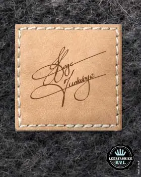 Laser Engraved Leather Labels